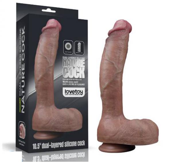 Dương vật giả khủng Lovetoy hai lớp Platinum Silicone 10.5 inch