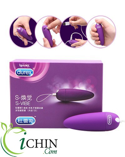 Trứng rung Durex S Viber cỡ nhỏ pin sạc rung mạnh không thấm nước