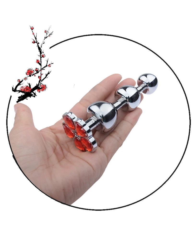  Đại lý Đồ chơi hậu môn Inox hình quả cherry bông hoa năm cánh chính hãng