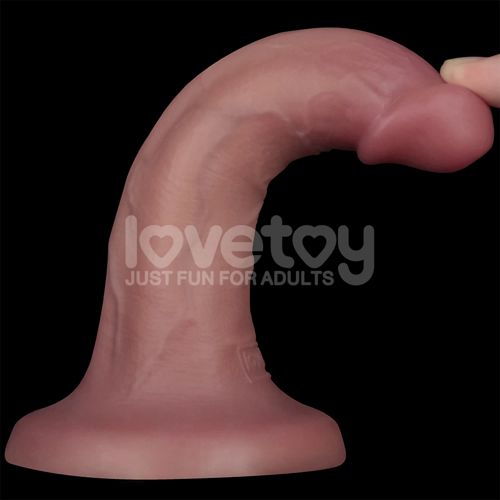 Dương vật giả dính tường Lovetoy Dual Density 6 inch có rung giống thật