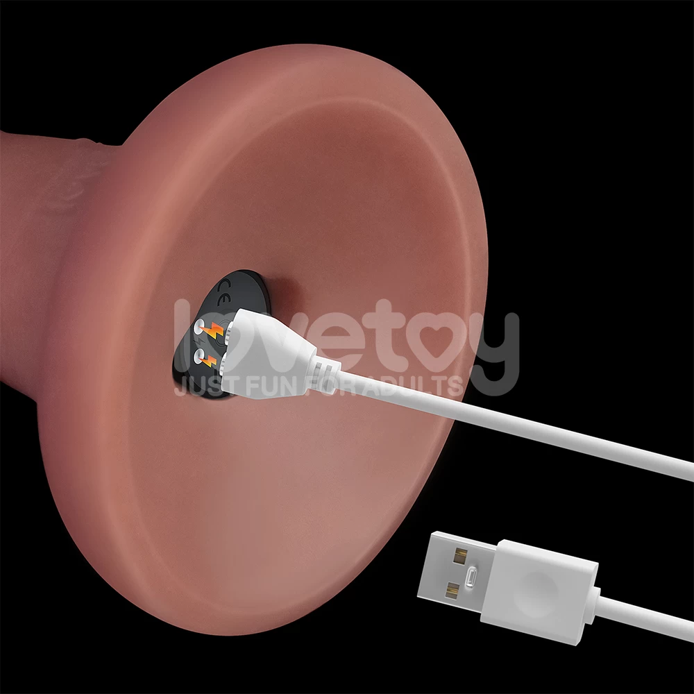Dương vật giả dính tường Lovetoy Dual Density 6 inch có rung giống thật
