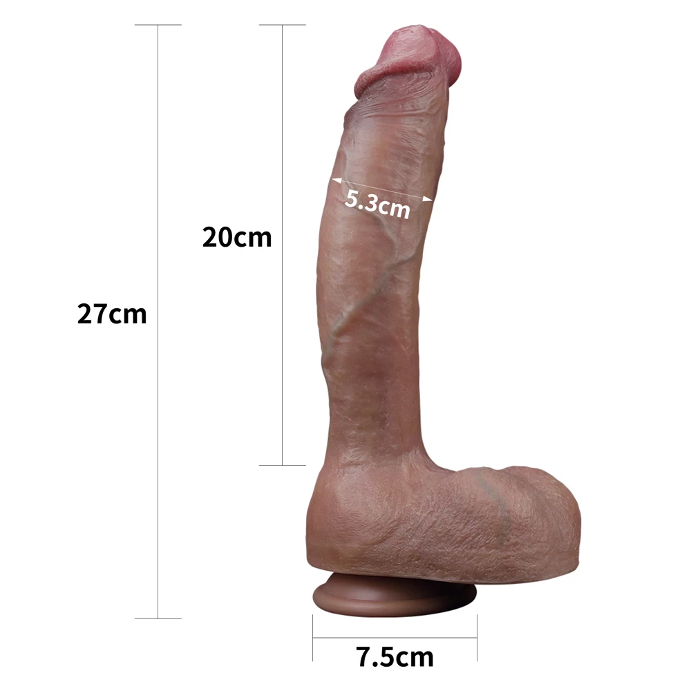 Dương vật giả khủng Lovetoy hai lớp Platinum Silicone 10.5 inch