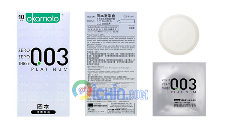  Shop bán Bao cao su Nhật Bản siêu mỏng Okamoto Platinum 003MM Hộp 10 cái hàng mới về